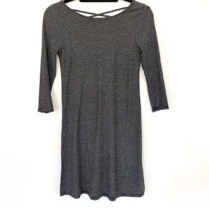 One Clothing Striped Dress | Black & Gray | S